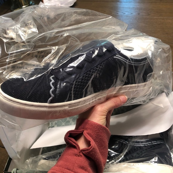 Kate Spade sneakers, size 7.5. Blue and white. - Picture 5 of 8